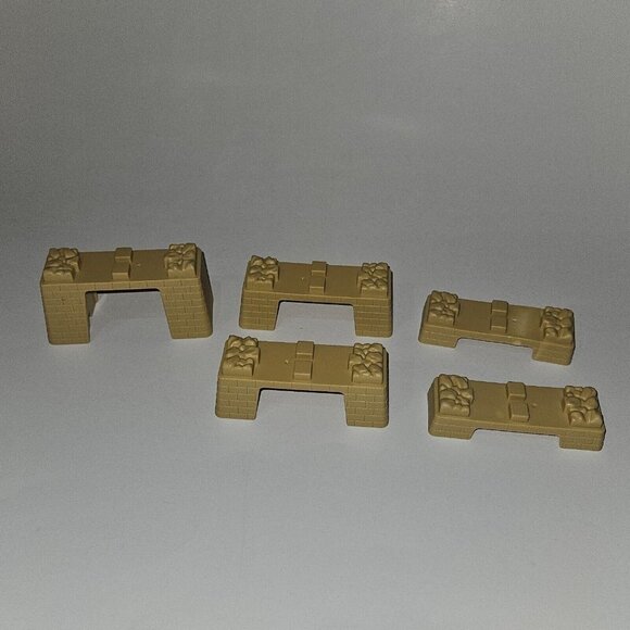 26 Thomas Trackmaster Brown Train Track Lot Mixed Straight Curved Switch Risers - Picture 2 of 16